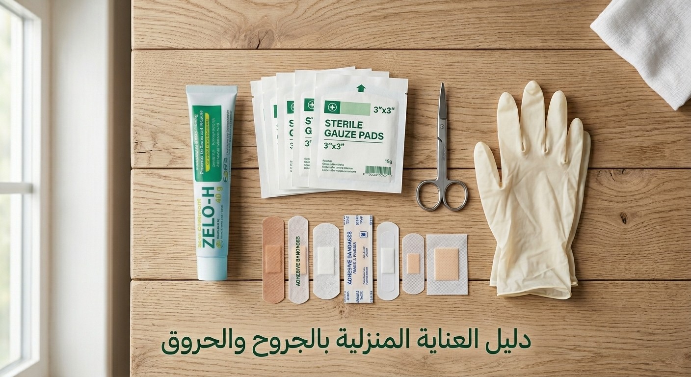 بروتوكول العناية المنزلية بالحروق والجروح من الدرجة الأولى والثانية
